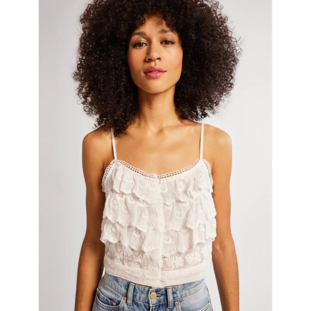 Elegant White Lace Crop Top